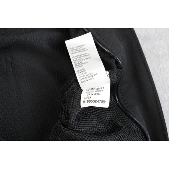 Izod Golf Pants Mens Size 34X34 Black Z Series Flat Front Mid Rise With Pockets - Picture 4 of 9